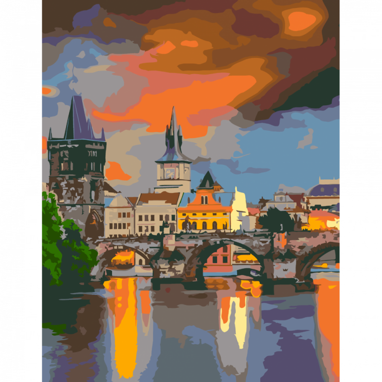 Malování podle čísel - Karlův most